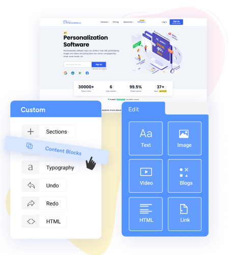 drag-and-drop builder