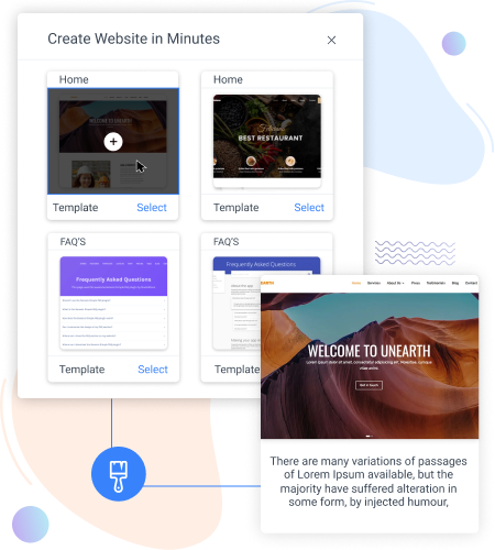 website-creation-in-minutes